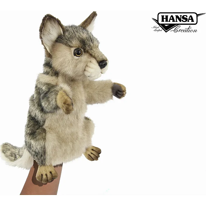 Мягкая игрушка на руку Волк, серия Puppet, 44 см. высота, Hansa (7949)