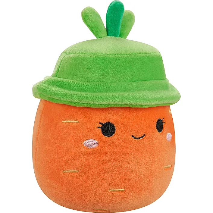 М'яка іграшка SQUISHMALLOWS - МОРКВИНКА КАРОЛІНА В КАПЕЛЮСІ (19 cm)