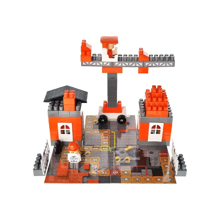 Конструктор "Block&Steps: Строительный набор" + ходилка и мемори игра 3в1, 94дет. QB300-003 qbee (Кон3933)