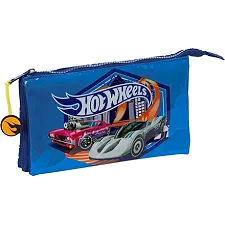 Пенал на три отделения Hot Wheels Sonny, Safta (53679)