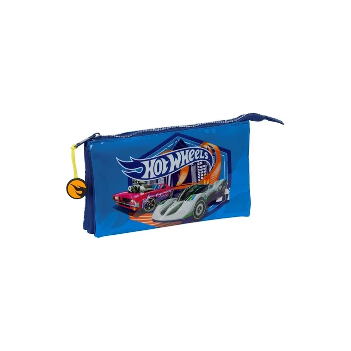 Пенал на три отделения Hot Wheels Sonny, Safta (53679)