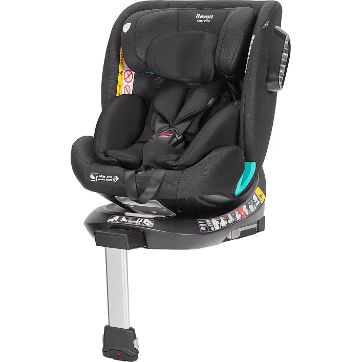 Детское Автокресло CARRELLO Revolt (CRL-15805/1 Space Black) i-Size 40-150см ISOFIX, поворот, опор.стойка