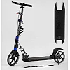 Самокат двухколесный "Best Scooter" D-19055 (2) резиновый коврик, ФАРА, переднее колесо PU 230мм, заднее колесо 200мм, 2 амортизатора, дисковый тормоз