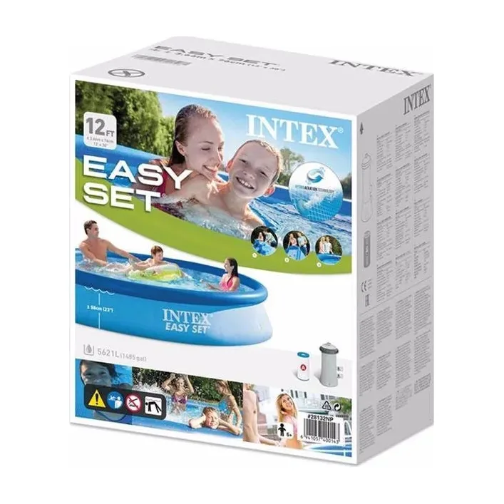 Надувной бассейн семейный Intex 28132 (366х76 см), 5621 л