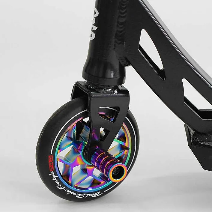 Самокат трюковый N- 43005 "Best Scooter" (2) "Freestyle", HIC-система, ПЕГИ, алюминиевый диск и дека, колёса PU, d=120мм, ширина руля 58 см