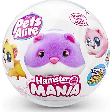 Мягкая интерактивная игрушка, PETS ALIVE S1 &ndash; "Забавный хомячок" (фиолетовый) 9543-3 (Мяг5433)