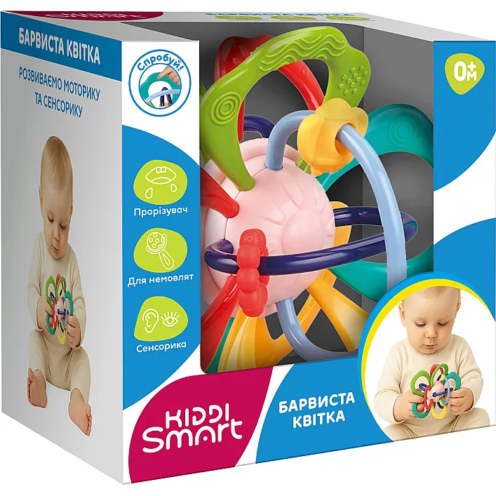 Розвивальна іграшка-прорізувач KIDDI SMART - БАРВИСТА КВІТКА