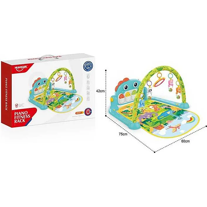 Коврик HE 0643 (12) съемная панель, подсветка, мелодии, 5 подвесок, в коробке