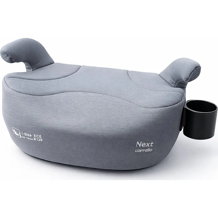 Дитяче Автокрісло-бустер CARRELLO Next (CRL-16011 Seashell Grey) i-Size 125-150см+напрямний ремінь