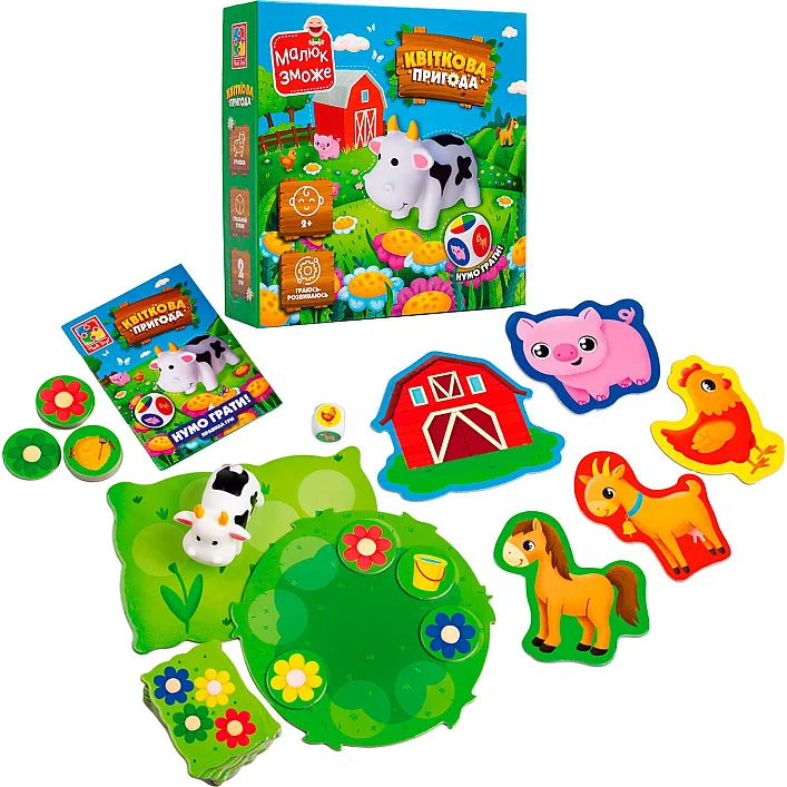 Игра настольная "Цветочное приключение" VT2100-20 (8) "Vladi Toys", в коробке
