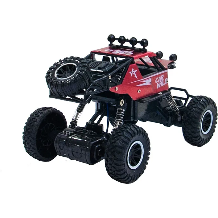 Автомобиль OFF-ROAD CRAWLER на р/к - CAR VS WILD (красный, акум. 3,6V, металл. корпус, 1:20) (Маш0517)