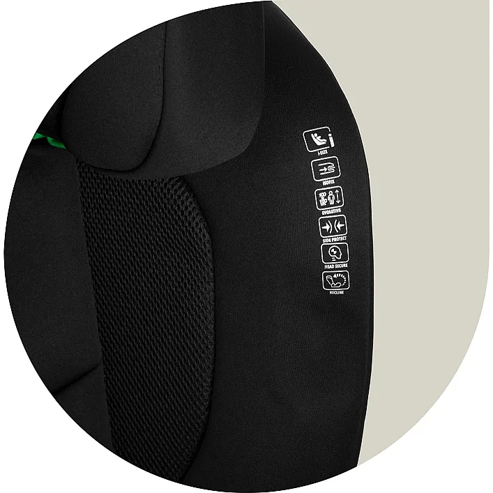 Автокрісло Nukido Louis Soft ISOFIX 15-36 кг, чорне