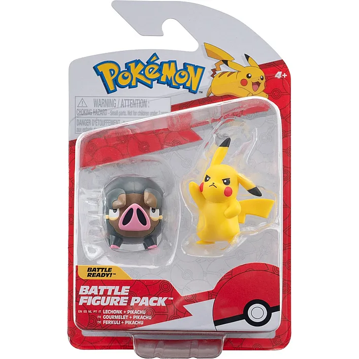 Набор игровых фигурок Pokemon W17 - Пикачу и Лечонк