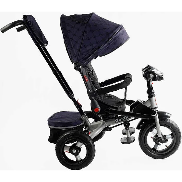 Велосипед 6088 F – 702-15 Best Trike (1) ПОВОРОТНОЕ СИДЕНИЕ, СЛОЖНОЕ КЕРМО, ФАРА МУЗЫКАЛЬНАЯ С USB,Bluetooth НАДУВНЫЕ КОЛЕСА, ПУЛЬТ ВКЛЮЧЕНИЯ СВЕТА И ЗВУКА