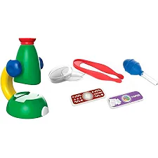 Набор для исследований Edu-Toys Мой первый микроскоп с увеличением в 30 раз (JS003)