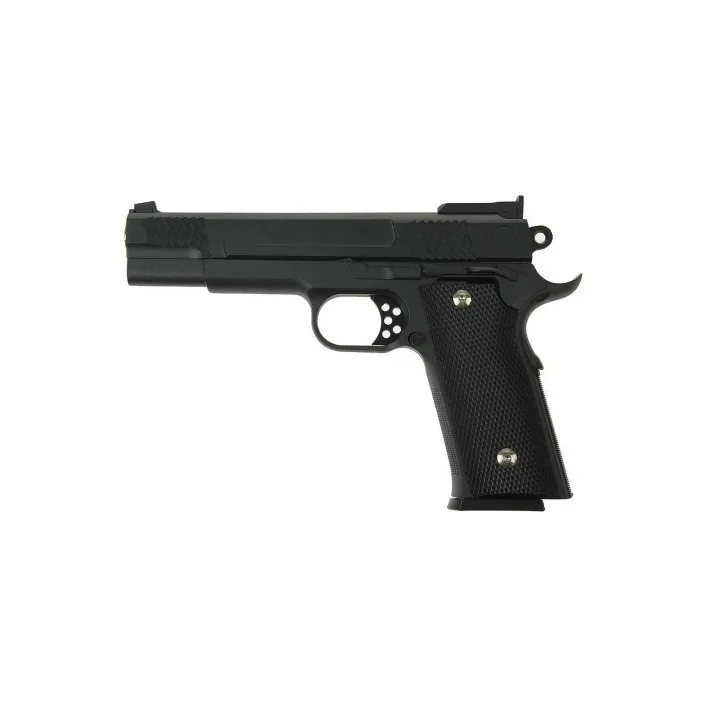 Страйкбольний пістолет "Браунінг Browning HP" Galaxy G20 метал чорний