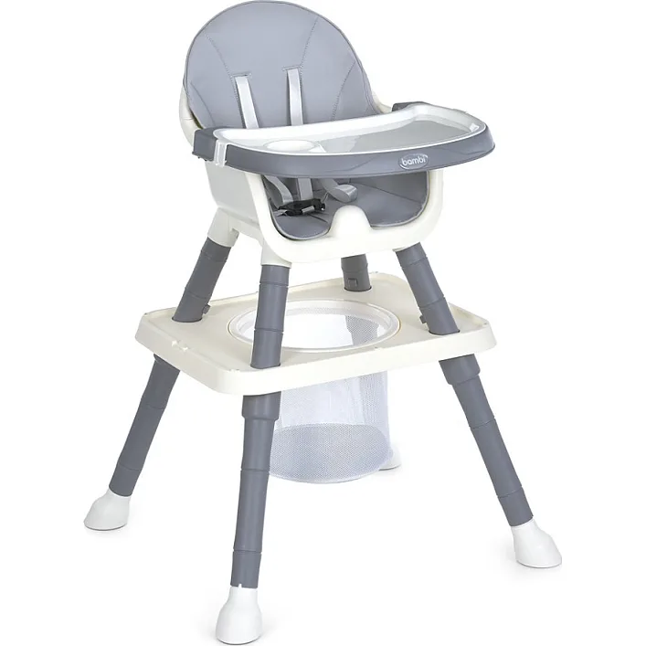 Дитячий стільчик для годування 2 в 1 M 6041 Gray