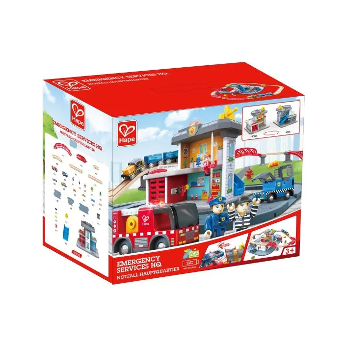 Игрушечная железная дорога Hape Штаб аварийной службы 55 эл. (E3736)