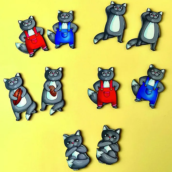Настольная игра "Найди одинаковых кошек" Ubumblebees (ПСД217) PSD217 на внимание