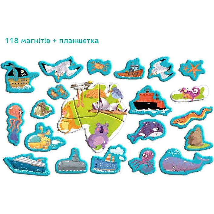 Развивающая магнитная игра "Карта планеты" DoDo 200201