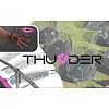 Батут THUNDER OUTSIDE PRO с наружной сеткой 12 футов 366 см черно-розовый