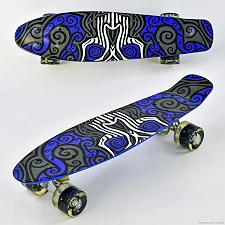 Скейт F 6510 (8) Best Board, доска=55см, колёса PU, СВЕТЯТСЯ, d=6см