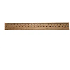 Линейка деревянная (шелкография) 20см. ЛК-004-МВ (КН1654)
