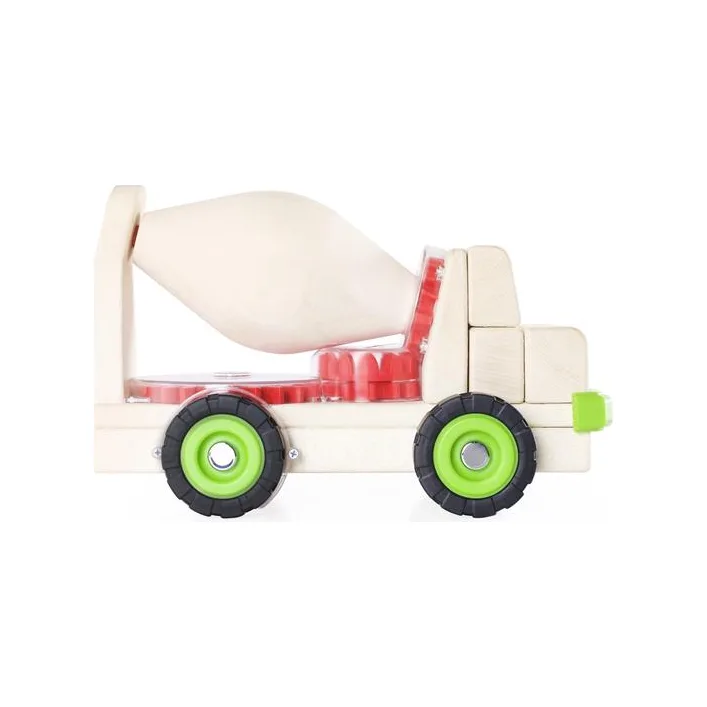 Большая машинка Guidecraft Block Science Trucks Бетоновоз деревянный 38 см (G7530)