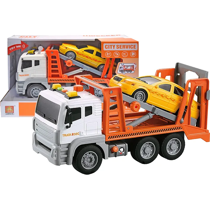 Автовоз инерционный, озвученный, со светом, в коробке WY832C р.35,5*14,5*21см. (Маш5477)