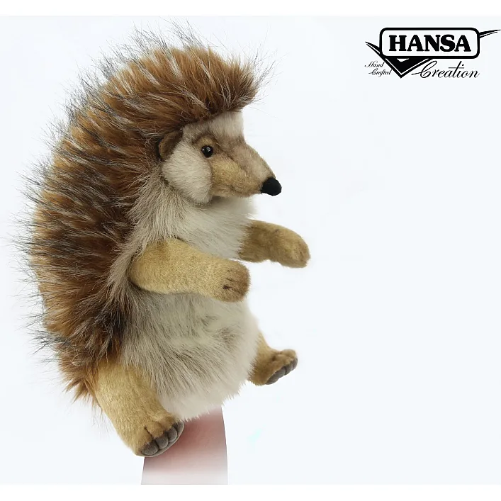 Мягкая игрушка на руку Ёжик, серия Puppet, 32 см. высота, Hansa (8018)