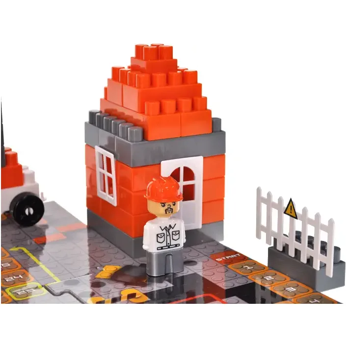 Конструктор "Block&Steps: Строительный набор" + ходилка и мемори игра 3в1, 94дет. QB300-003 qbee (Кон3933)