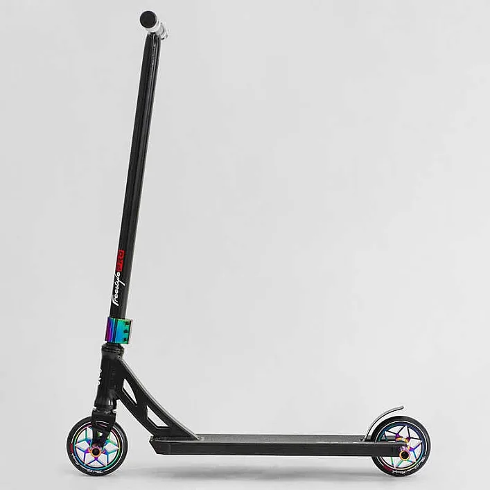 Самокат трюковый N- 43005 "Best Scooter" (2) "Freestyle", HIC-система, ПЕГИ, алюминиевый диск и дека, колёса PU, d=120мм, ширина руля 58 см
