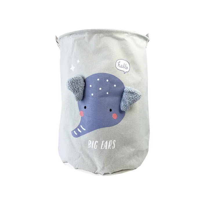 Корзина для игрушек и белья "Big ears Слоник" MGZ-1009(Grey) 50 х 40 см