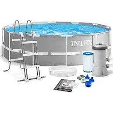 Intex Басейн каркасний 26720 NP (1) об`єм:12706л (90), розмір:427х107см, сходи, насос-фільтр: 3785 л/год, драбина, тент, підстилка, в коробці