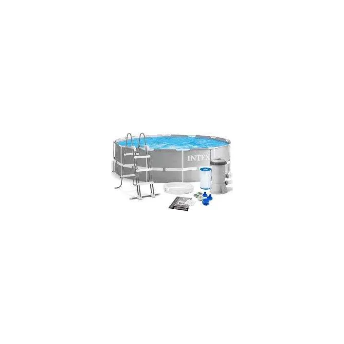 Intex Басейн каркасний 26720 NP (1) об`єм:12706л (90), розмір:427х107см, сходи, насос-фільтр: 3785 л/год, драбина, тент, підстилка, в коробці