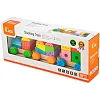 Деревянный поезд Viga Toys Яркие кубики (50534)