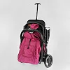 Тележка прогулочная детская "JOY" Comfort L-20115 (1) цвет Розовая, рама сталь с алюминием, футкавер, подстаканник, телескопическая ручка