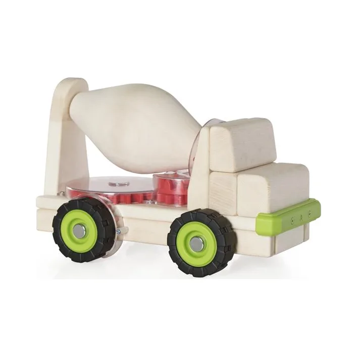 Большая машинка Guidecraft Block Science Trucks Бетоновоз деревянный 38 см (G7530)
