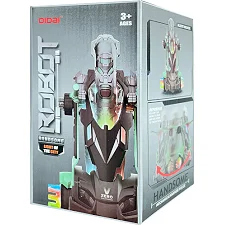 Робот батарейки LD-163A свет, звук, вращающийся на 360, в коробке 25*20*14 см