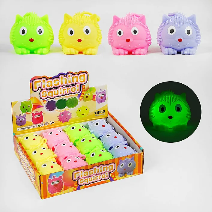 Игра антистресс C 60483 (24) ЦЕНА ЗА 12 ШТУК В БЛОКЕ, "Котик", подсветка