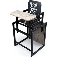 Стульчик для кормления 2 в 1 Graphite дуб клондайк