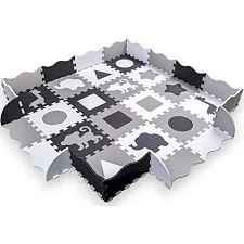 Пенопластовый пазл с манежем inSPORTline Trastino 30,5x30,5x1 см, 36 шт
