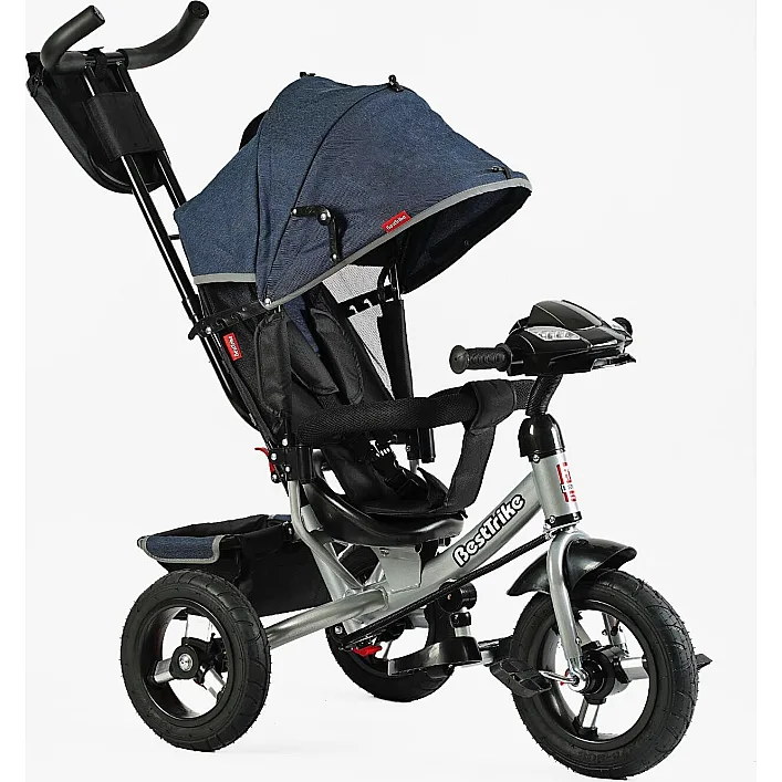 Велосипед 3390 - 32-068 Best Trike (1) НАДУВНЫЕ КОЛЕСА d=29см. переднее, d=26см. задний, ФАРА С USB, пульт