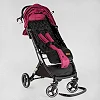 Тележка прогулочная детская "JOY" Comfort L-20115 (1) цвет Розовая, рама сталь с алюминием, футкавер, подстаканник, телескопическая ручка