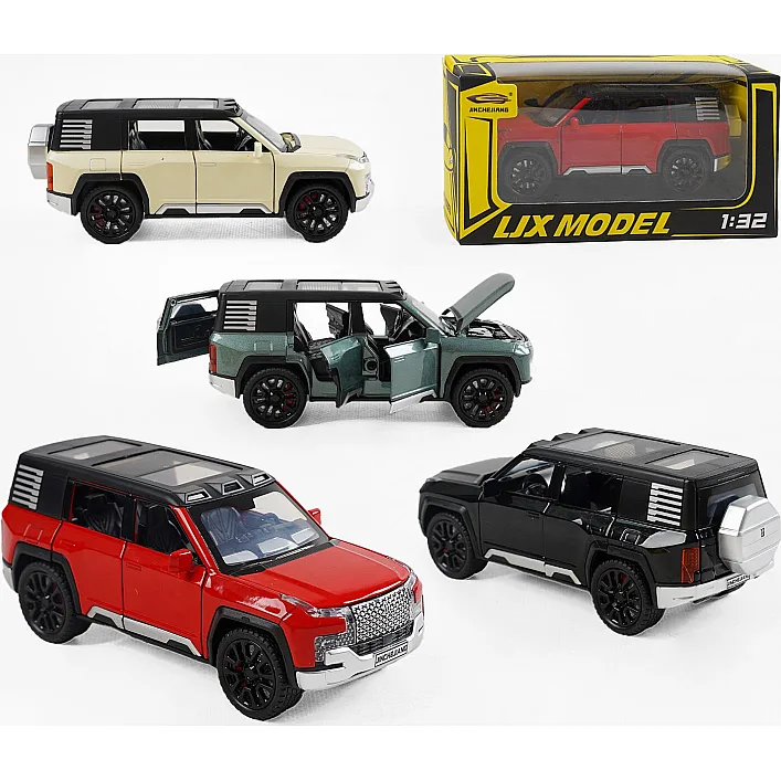 Машинка W 32142 (72) 4 кольори, металопластик, масштаб - 1:32, рухомі деталі, інерція, прогумовані колеса, в коробці, ВИДАЄТЬСЯ ТІЛЬКИ МІКС ВИДІВ