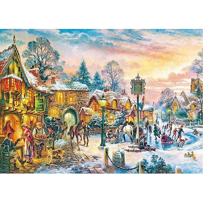 Пазлы "Зимние сумерки", 1000 элементов