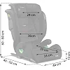 Автокрісло Nukido Louis Soft ISOFIX 15-36 кг, чорне