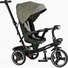 Велосипед 9155 / 318-82 BestTrike "Marco" (1) поворотное сиденье, складной руль, колеса с прорезиненным PU, корзина, телескопическая ручка, фара музыкальная