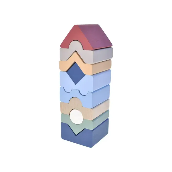 Деревянная игрушка "Пирамидка LD-21/Tower LD-21" 16082 CUBIKA (Дер5967)