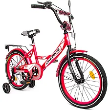 Велосипед детский 2-х колесный 18'' 241801 Like2bike Sky, розовый, рама сталь, со звонком, ручной тормоз, сборка 75% (Вел6513)